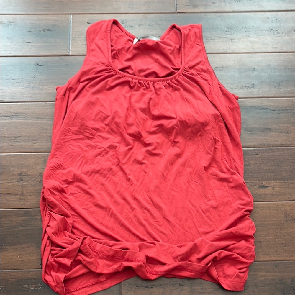 Athleta Red Tank Top Womens 2X Built-in Bra